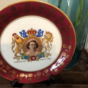 Queen Elizabeth Coronation Plate